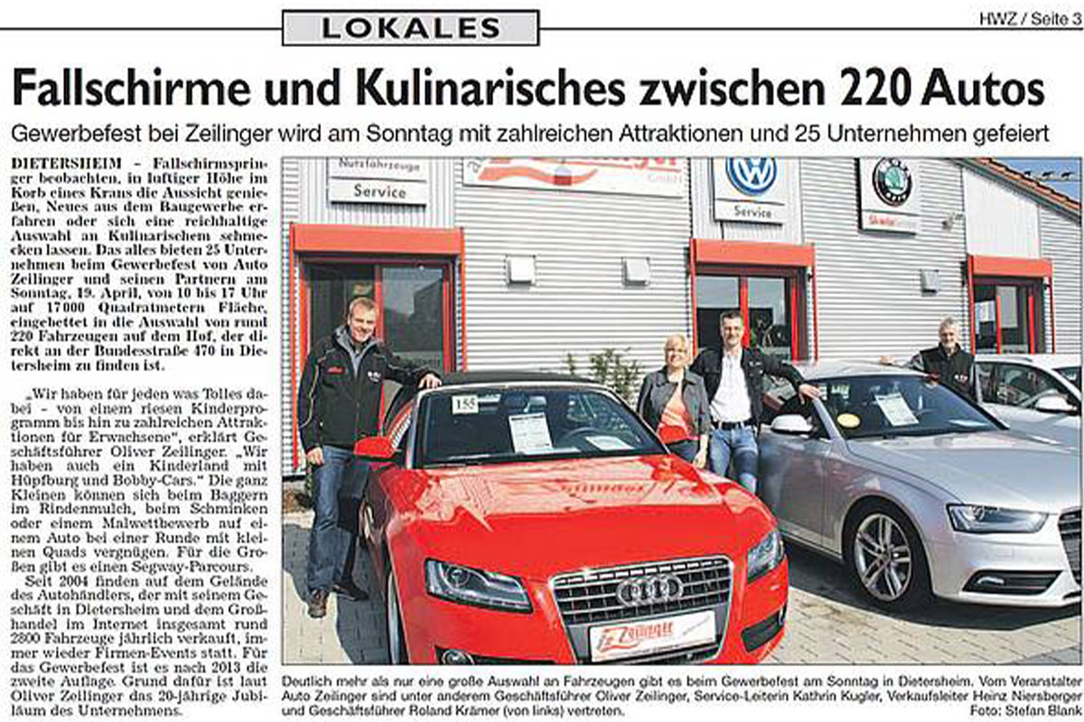 Berichte über das zweite "Auto Zeilinger GmbH und Partner"-Gewerbefest - 3